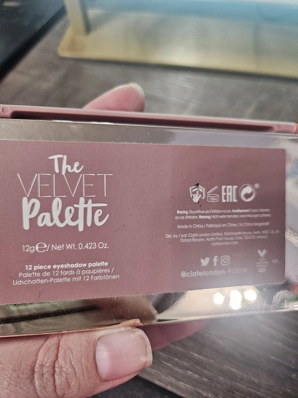 Shimmer & Matte 12-Color Eyeshadow Palette - Warm Pink, Gold & Copper